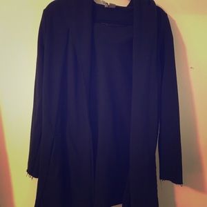 Black robe cardigan